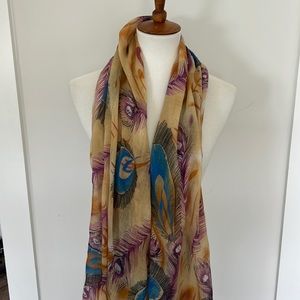 Feather Print Scarf